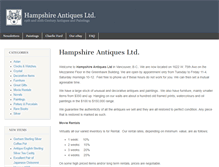Tablet Screenshot of hampshireantiques.com